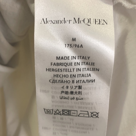 Alexander McQueen men’s short sleeve shirt, size medium - Picture 4 of 4